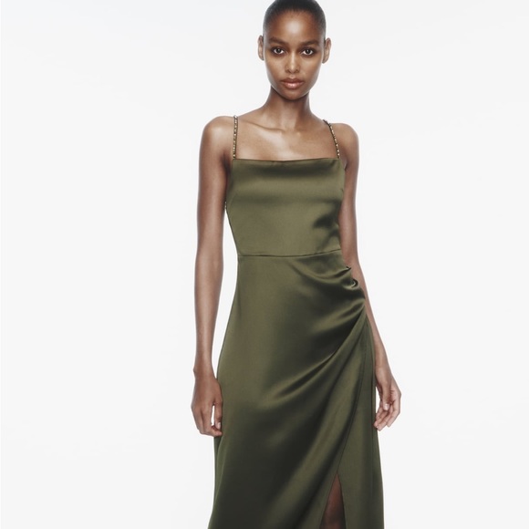 Zara Beaded Slip Dress - Picture 2 of 7